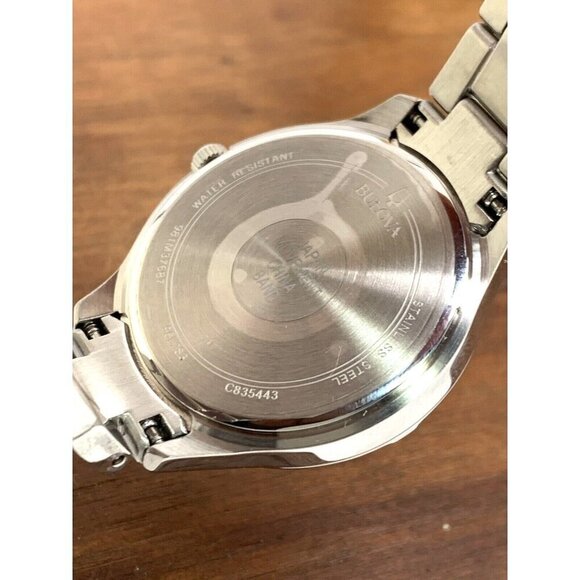 Bulova Women's Watch 96L283 Mother of Pearl Dial Silver Steel Crystal Ac… - Picture 7 of 14